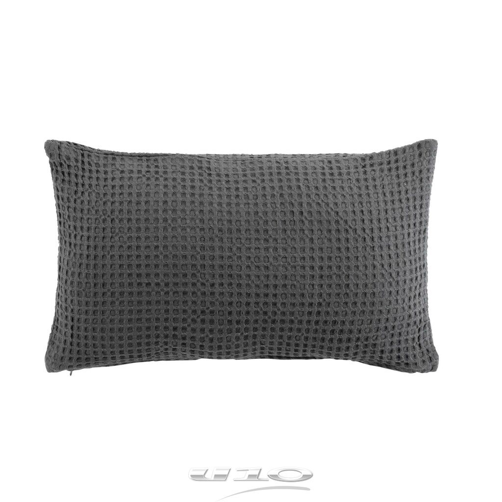 Douceur d'intérieur Gaufrette -koristetyynynpäällinen, harmaa, 30 x 50 cm hinta ja tiedot | Koristetyynyt ja tyynynpäälliset | hobbyhall.fi