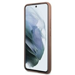 GUESS Samsung Galaxy S22 puhelimen kuoret, silikoni, ruskea hinta ja tiedot | Puhelimen kuoret ja kotelot | hobbyhall.fi