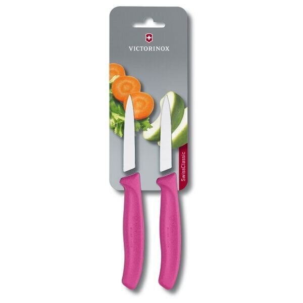 Victorinox Swiss Classic Paring Veitsesetti, 2 Kappale pinkki hinta ja tiedot | Veitset ja tarvikkeet | hobbyhall.fi