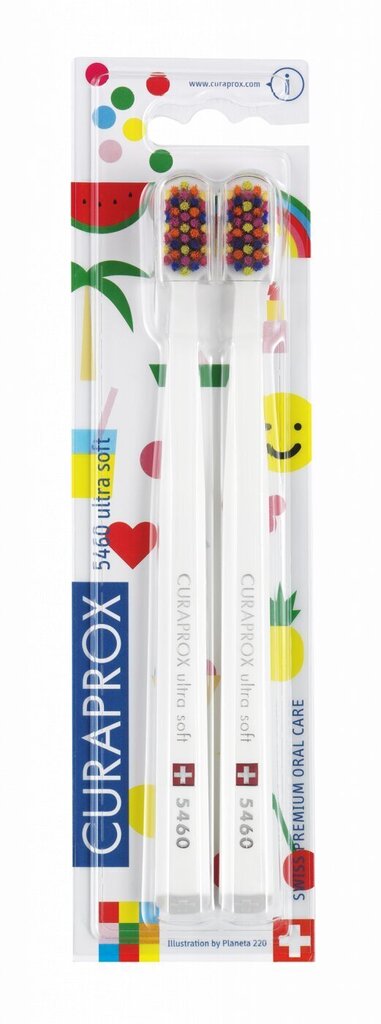 Curaprox Ultra Fine 5460 Ultra Soft Duo Pack - Pop Art Edition hinta ja tiedot | Suuhygienia | hobbyhall.fi