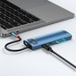 Puhelinkaapeli Baseus USB C - USB 100W, HDMI 4K 30Hz, SD, 3x USB 3.2 Gen 1, RJ45 1Gbps hinta ja tiedot | Puhelinkaapelit | hobbyhall.fi