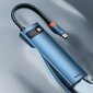 Puhelinkaapeli Baseus USB C - USB 100W, HDMI 4K 30Hz, SD, 3x USB 3.2 Gen 1, RJ45 1Gbps hinta ja tiedot | Puhelinkaapelit | hobbyhall.fi