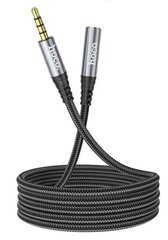 Hoco UPA20 Aux Audio Cable 3.5 mm (M) -> 3.5 mm (F) 1m Black hinta ja tiedot | Kaapelit ja adapterit | hobbyhall.fi