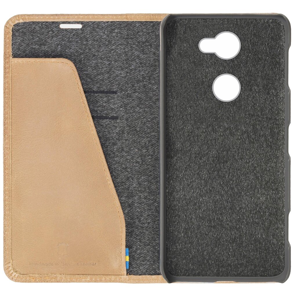 Sony Xperia L2 suojakotelo Krusell Sunne 2 Card Foliowallet, beige hinta ja tiedot | Puhelimen kuoret ja kotelot | hobbyhall.fi