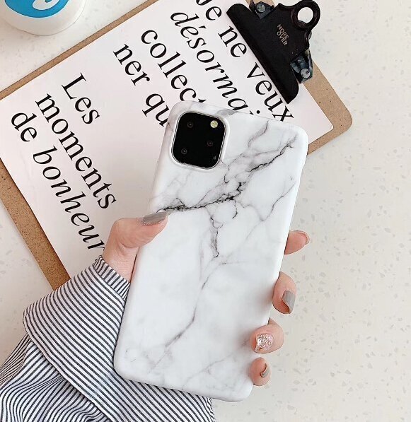 Apple iPhone 11 Pro Max suojakuori Wozinsky Marble, musta hinta ja tiedot | Puhelimen kuoret ja kotelot | hobbyhall.fi