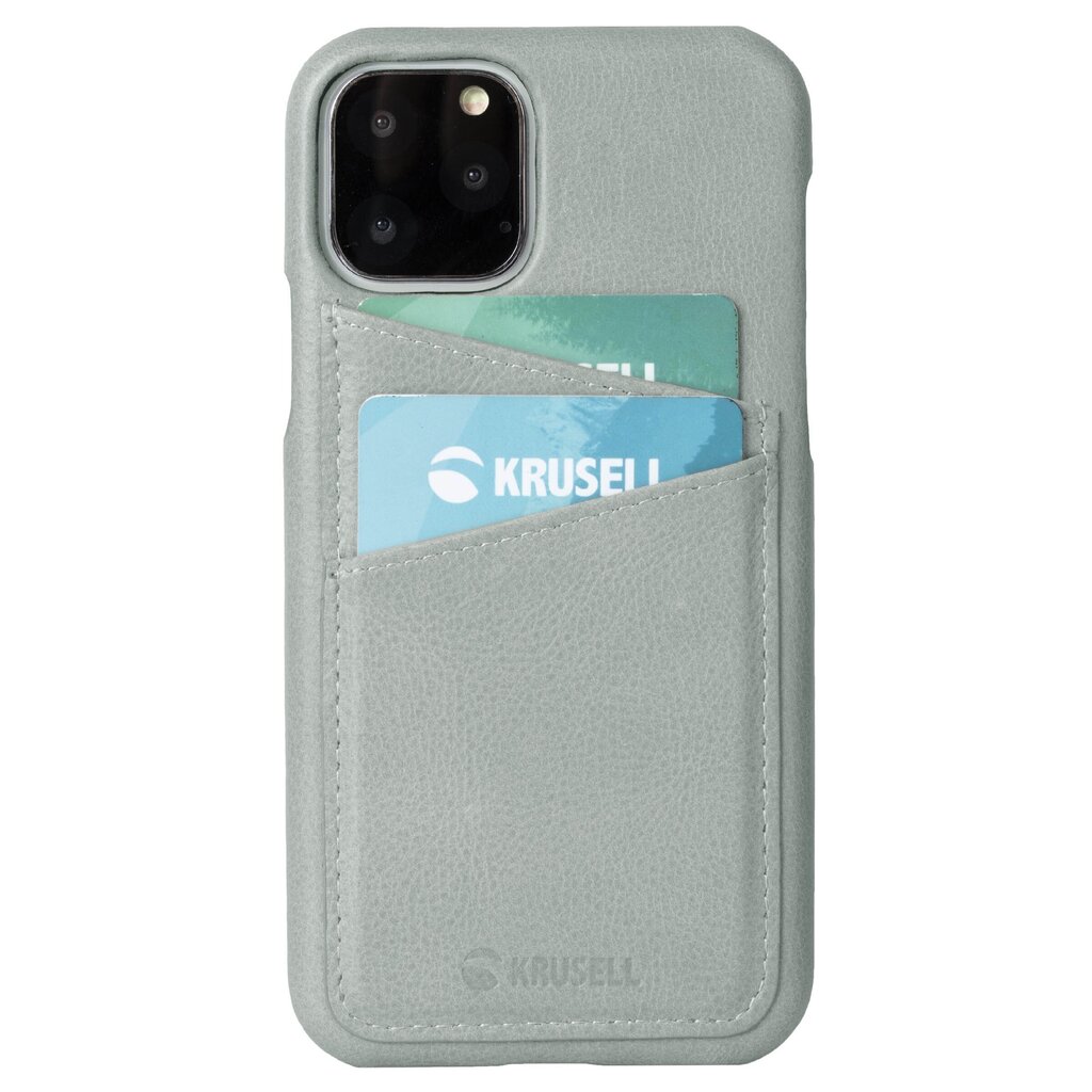 Apple iPhone 11 Pro suojakuori Krusell Sunne CardCover, harmaa hinta ja tiedot | Puhelimen kuoret ja kotelot | hobbyhall.fi