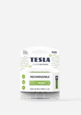 Tesla Batteries AAA Green + paristot, 4 kpl. hinta ja tiedot | Paristot | hobbyhall.fi
