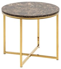 Pöytä Alisma, ruskea hinta ja tiedot | Sohvapöydät | hobbyhall.fi