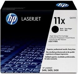 Värikasetti HP 11X, musta hinta ja tiedot | Laserkasetit | hobbyhall.fi