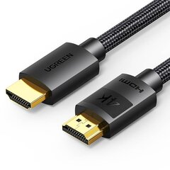 UGREEN HD119 -kaapeli HDMI, 4K 30Hz, 10m (musta) hinta ja tiedot | Kaapelit ja adapterit | hobbyhall.fi