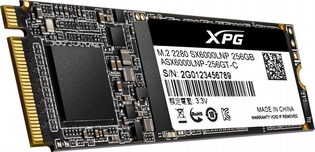 Adata XPG SX6000 Lite 256GB PCIe Gen3x4 M.2 2280 hinta ja tiedot | Kovalevyt | hobbyhall.fi