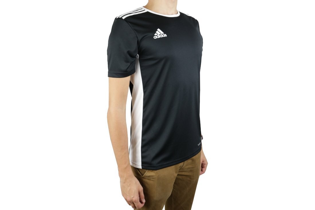 Adidas Entrada 18 CF1035 Miesten T-paita, musta hinta ja tiedot | Miesten urheiluvaatteet | hobbyhall.fi