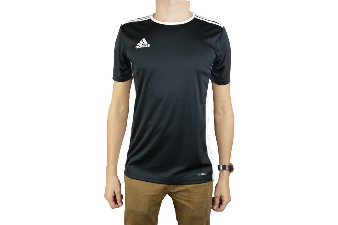 Adidas Entrada 18 CF1035 Miesten T-paita, musta hinta ja tiedot | Miesten urheiluvaatteet | hobbyhall.fi