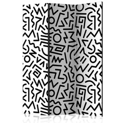 Sermi - Black and White Maze [Room Dividers] hinta ja tiedot | Sermit ja tilanjakajat | hobbyhall.fi