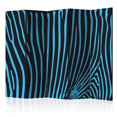 Sermi - Zebra pattern (turquoise) II [Room Dividers] hinta ja tiedot | Sermit ja tilanjakajat | hobbyhall.fi