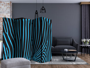 Sermi - Zebra pattern (turquoise) II [Room Dividers] hinta ja tiedot | Sermit ja tilanjakajat | hobbyhall.fi