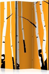 Sermi - Birches on the orange background [Room Dividers] hinta ja tiedot | Sermit ja tilanjakajat | hobbyhall.fi