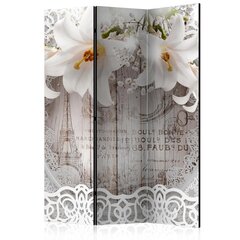 Sermi - Lilies and Quilted Background [Room Dividers] hinta ja tiedot | Sermit ja tilanjakajat | hobbyhall.fi