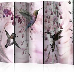 Sermi - Flying Hummingbirds (Pink) II [Room Dividers] hinta ja tiedot | Sermit ja tilanjakajat | hobbyhall.fi