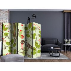 Sermi - Bird and lilies vintage pattern II [Room Dividers] hinta ja tiedot | Sermit ja tilanjakajat | hobbyhall.fi