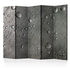 Sermi - Steel surface with water drops II [Room Dividers] hinta ja tiedot | Sermit ja tilanjakajat | hobbyhall.fi