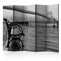 Sermi - A Foggy Day on the Brooklyn Bridge II [Room Dividers] hinta ja tiedot | Sermit ja tilanjakajat | hobbyhall.fi