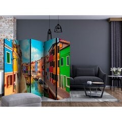 Sermi - Colorful Canal in Burano II [Room Dividers] hinta ja tiedot | Sermit ja tilanjakajat | hobbyhall.fi