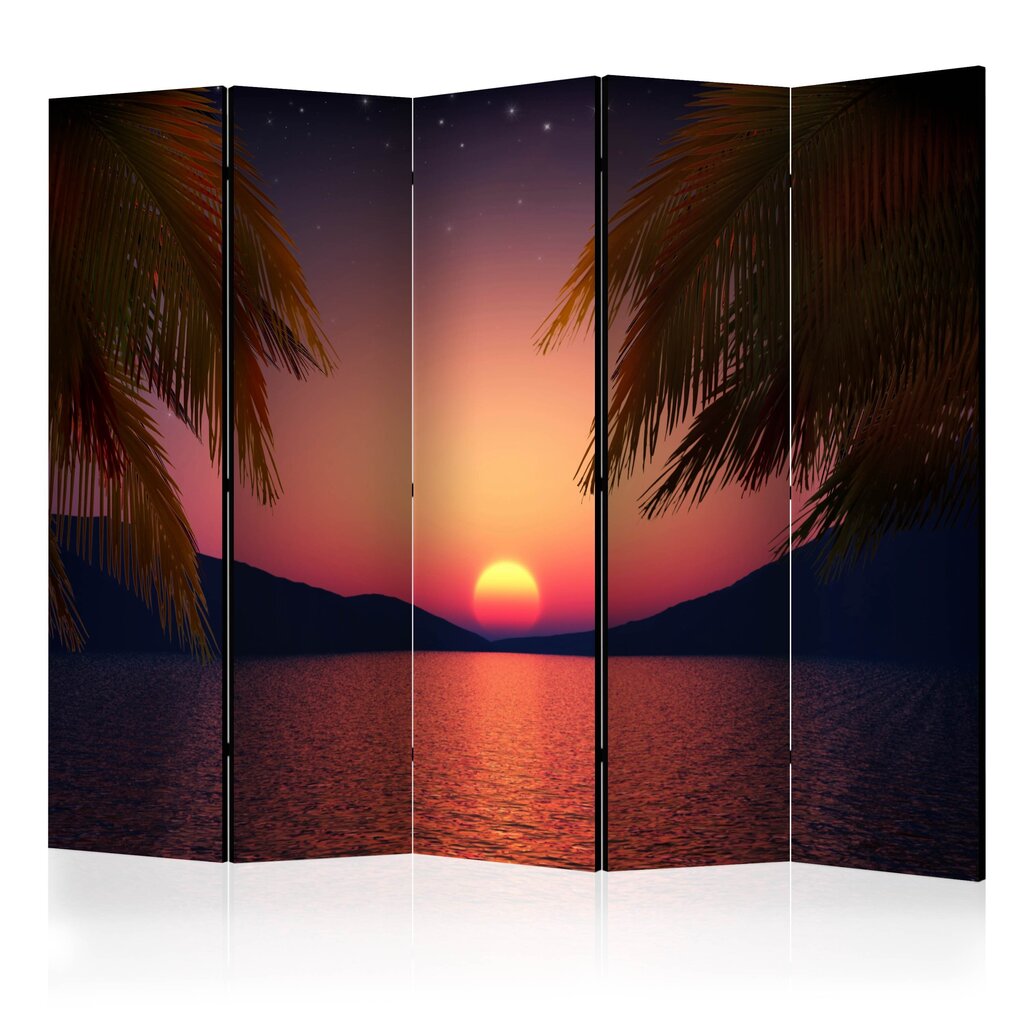 Sermi - Romantic evening on the beach II [Room Dividers] hinta ja tiedot | Sermit ja tilanjakajat | hobbyhall.fi