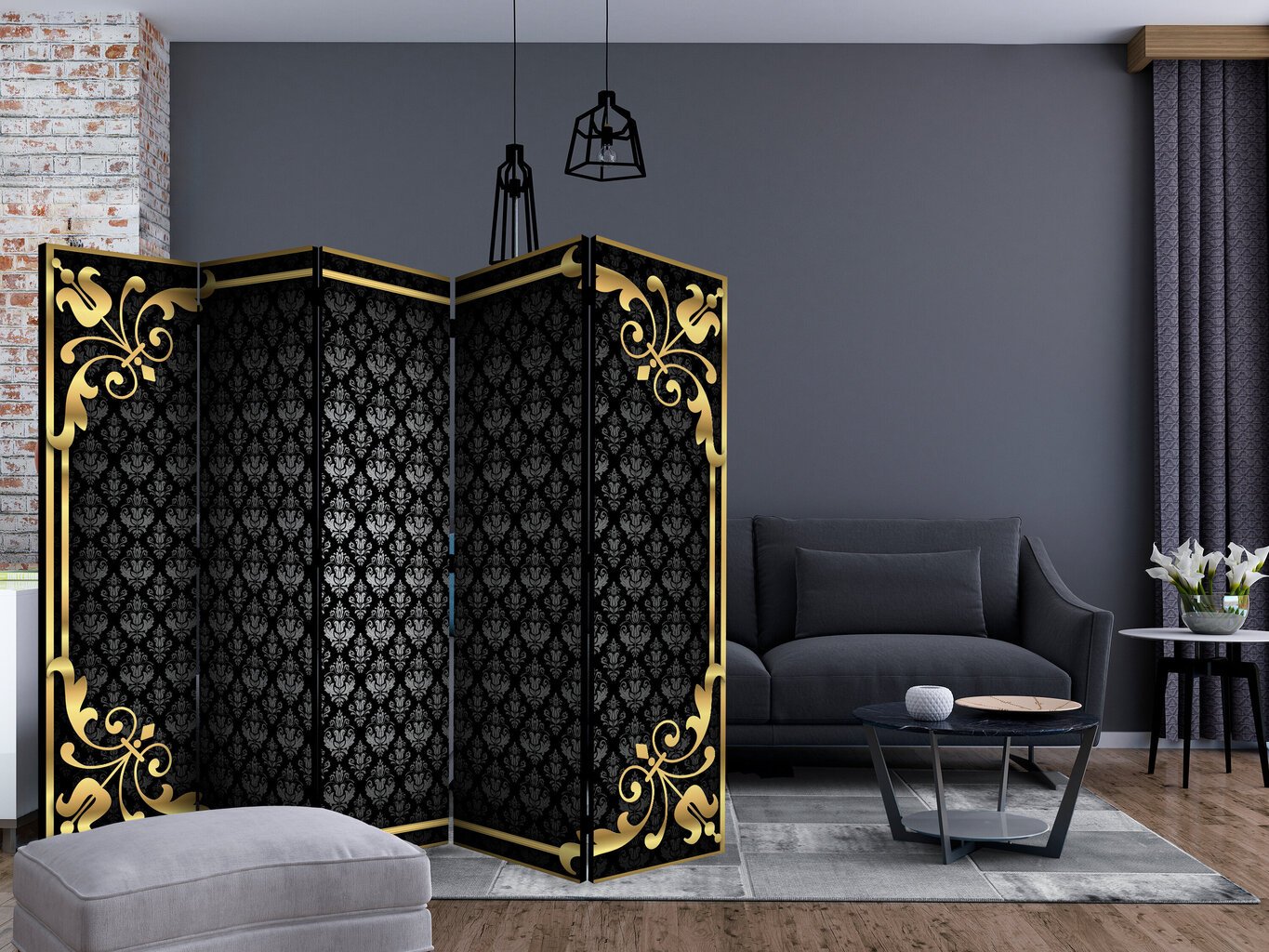 Sermi - A little bit of luxury II [Room Dividers] hinta ja tiedot | Sermit ja tilanjakajat | hobbyhall.fi