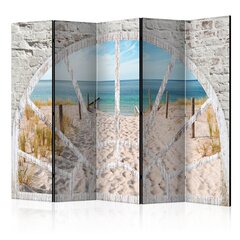 Sermi - Window View - Beach II [Room Dividers] hinta ja tiedot | Sermit ja tilanjakajat | hobbyhall.fi