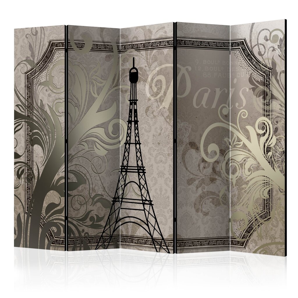 Sermi - Vintage Paris - gold II [Room Dividers] hinta ja tiedot | Sermit ja tilanjakajat | hobbyhall.fi