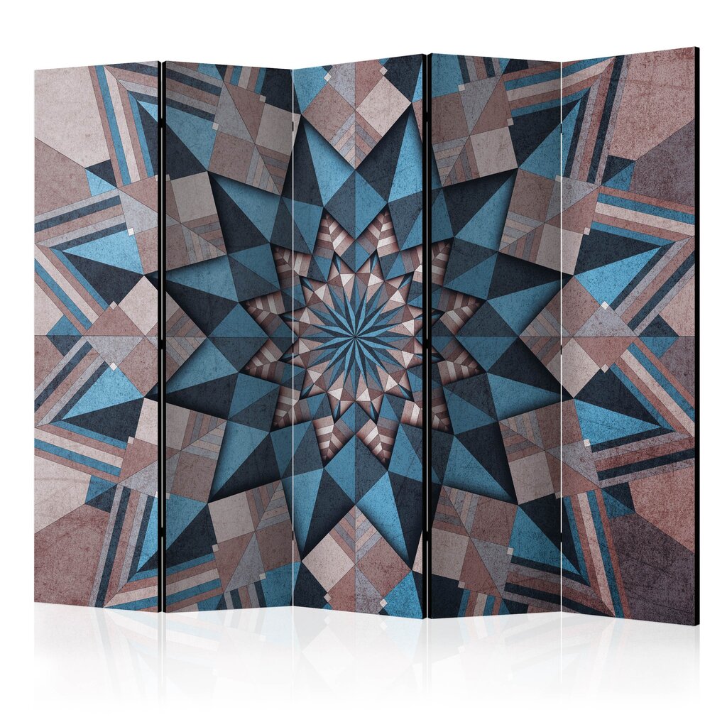 Sermi - Star Mandala (Brown and Blue) II [Room Dividers] hinta ja tiedot | Sermit ja tilanjakajat | hobbyhall.fi