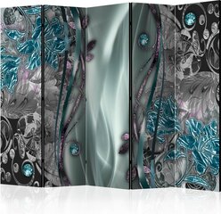Sermi - Floral Curtain (Turquoise) II [Room Dividers] hinta ja tiedot | Sermit ja tilanjakajat | hobbyhall.fi