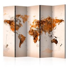 Sermi - World in brown shades II [Room Dividers] hinta ja tiedot | Sermit ja tilanjakajat | hobbyhall.fi