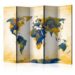 Sermi - Map of the World - Sun and sky II [Room Dividers] hinta ja tiedot | Sermit ja tilanjakajat | hobbyhall.fi