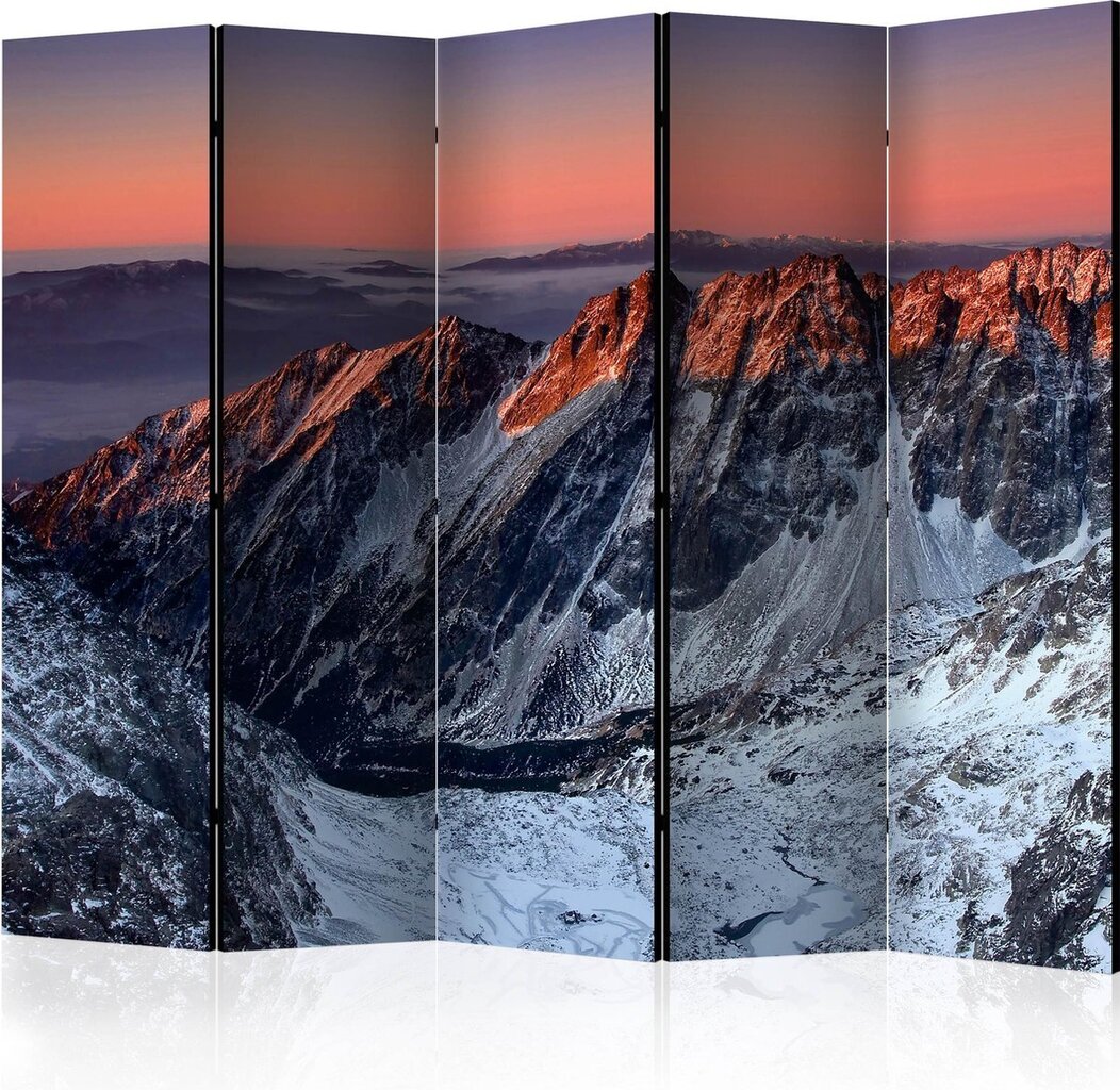 Sermi - Beautiful sunrise in the Rocky Mountains II [Room Dividers] hinta ja tiedot | Sermit ja tilanjakajat | hobbyhall.fi