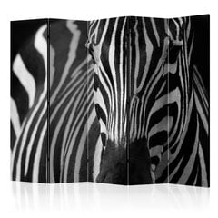 Sermi - White with black stripes II [Room Dividers] hinta ja tiedot | Sermit ja tilanjakajat | hobbyhall.fi