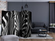 Sermi - White with black stripes II [Room Dividers] hinta ja tiedot | Sermit ja tilanjakajat | hobbyhall.fi