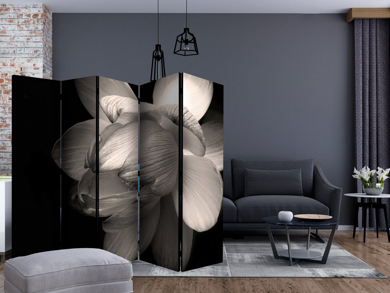 Sermi - Lotus flower II [Room Dividers] hinta ja tiedot | Sermit ja tilanjakajat | hobbyhall.fi