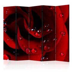 Sermi - Red rose with water drops II [Room Dividers] hinta ja tiedot | Sermit ja tilanjakajat | hobbyhall.fi