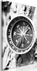 Kuva - Black and White Compass (1 Part) Vertical hinta ja tiedot | Taulut | hobbyhall.fi