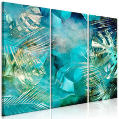 Kuva - Turquoise and Gold (3 Parts) hinta ja tiedot | Taulut | hobbyhall.fi