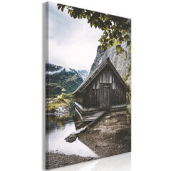 Kuva - House in the Mountains (1 Part) Vertical hinta ja tiedot | Taulut | hobbyhall.fi