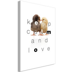 Kuva - Keep Calm and Love (1 Part) Vertical hinta ja tiedot | Taulut | hobbyhall.fi