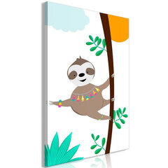 Kuva - Happy Sloth (1 Part) Vertical hinta ja tiedot | Taulut | hobbyhall.fi