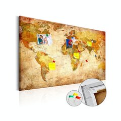 Korkkitaulu - World Map: Time Travel [Cork Map] hinta ja tiedot | Taulut | hobbyhall.fi