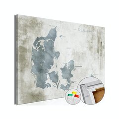 Korkkitaulu - Scandinavian Blue [Cork Map] hinta ja tiedot | Taulut | hobbyhall.fi