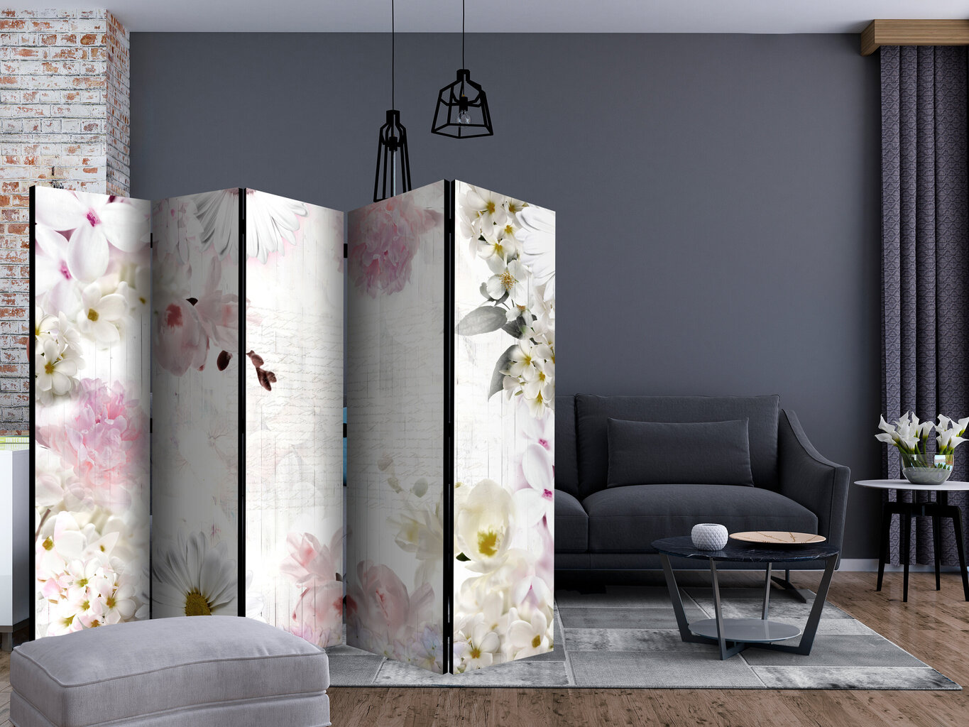 Sermi - The fragrance of spring II [Room Dividers] hinta ja tiedot | Sermit ja tilanjakajat | hobbyhall.fi