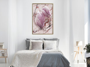 Juliste - Magnolia on Marble Background hinta ja tiedot | Taulut | hobbyhall.fi