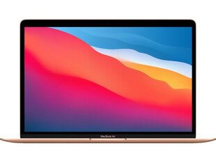Apple MacBook Air 13” M1 8C CPU, 7C 8/256GB Gold INT MGND3ZE/A kaina ir informacija | Kannettavat tietokoneet | hobbyhall.fi